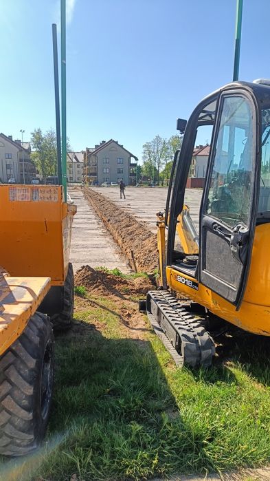 Usługi minikoparka, roboty ziemne