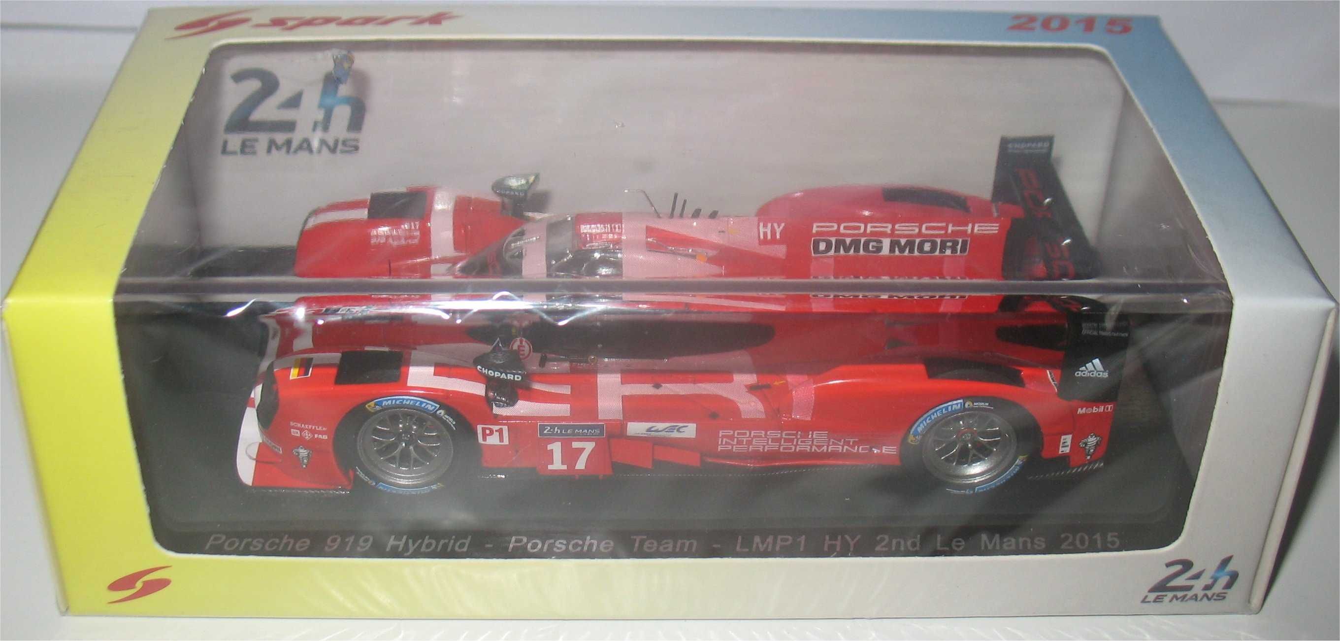 Spark - Porsche 919 Hybrid -2º Le Mans 2015- Bernhard, Webber, Hartley