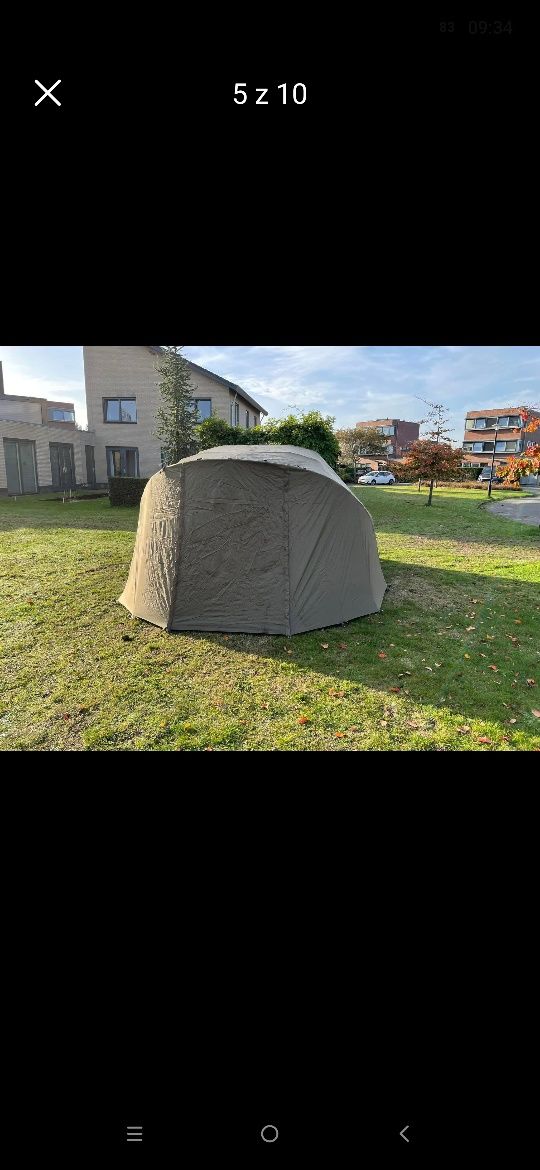 Bardzo Duży solidny namiot wędkarski JRC Quad XXL BIVY 360x335x180 + n
