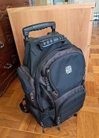 Компактная дорожная сумка 32х25х48см на колёсах рюкзак 20л