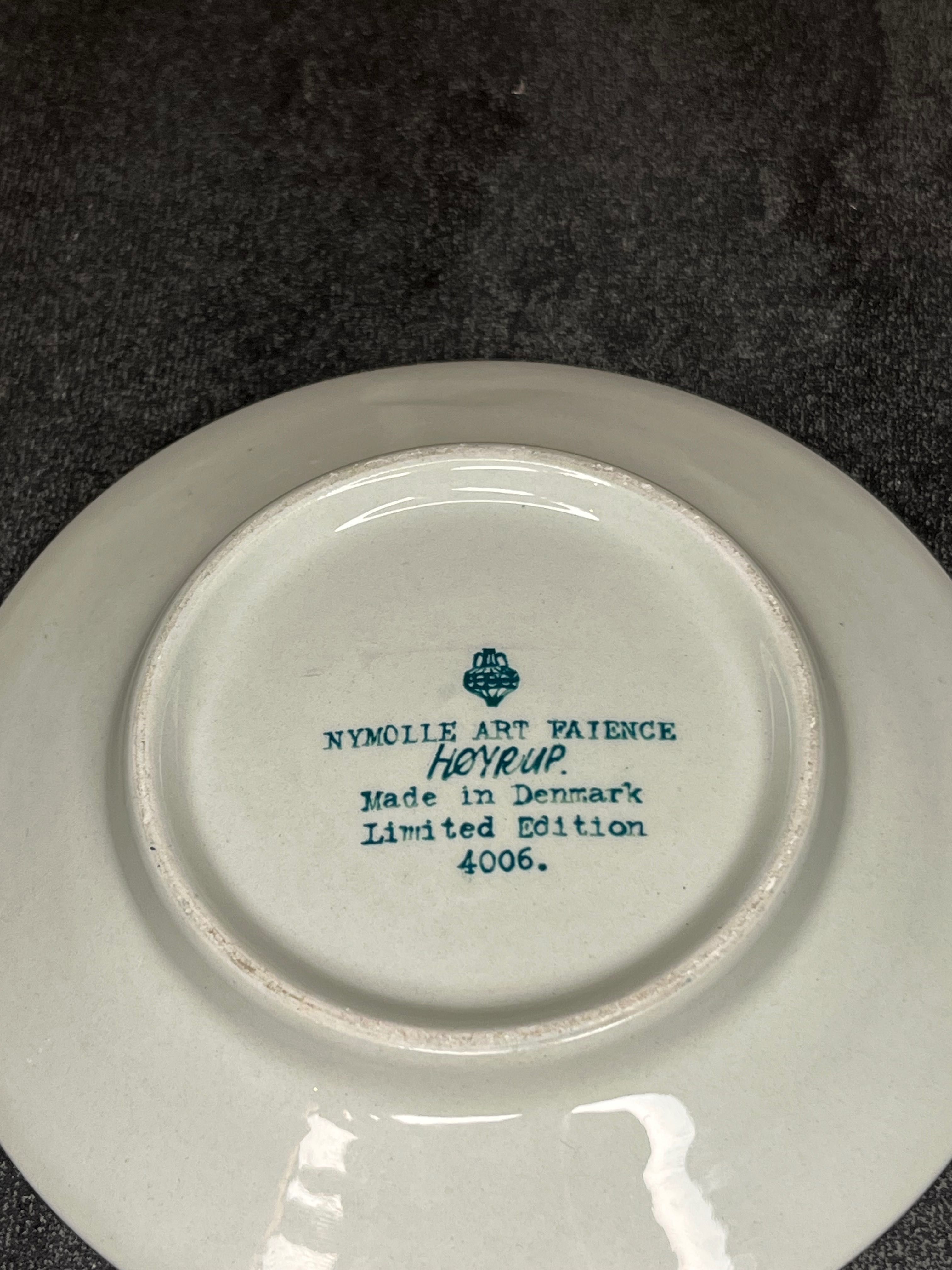 Porcelanowy talerzyk Hoyrup Denmark. Porcelana Dunska lata 60
