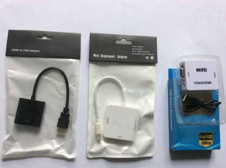 Klawiatura mini bezprzewodowa na USB,ADAPTER HDMI/VGA/DVI,Kable  itp.