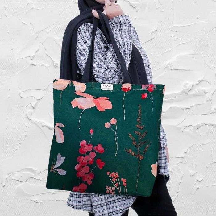Torba siatka na zakupy – Pink Flowers - Styl & Funkcjonalność