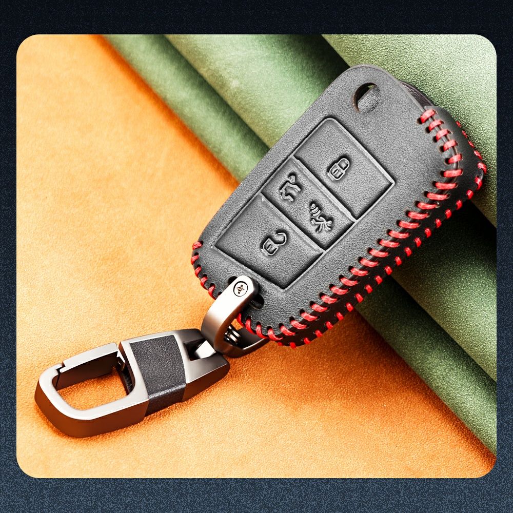 Шкіряний Чехол для ключа+брілок Volkswagen