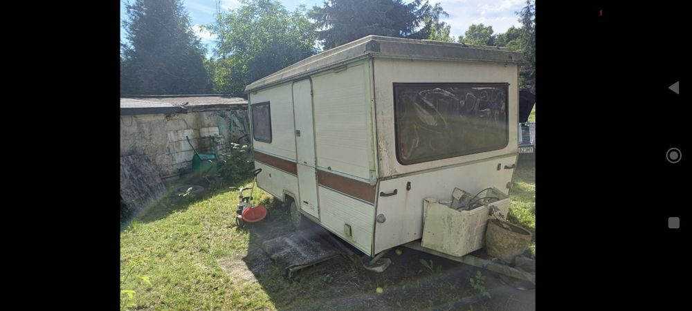 Przyczepa kempingowa używana bez prawa rejestracji