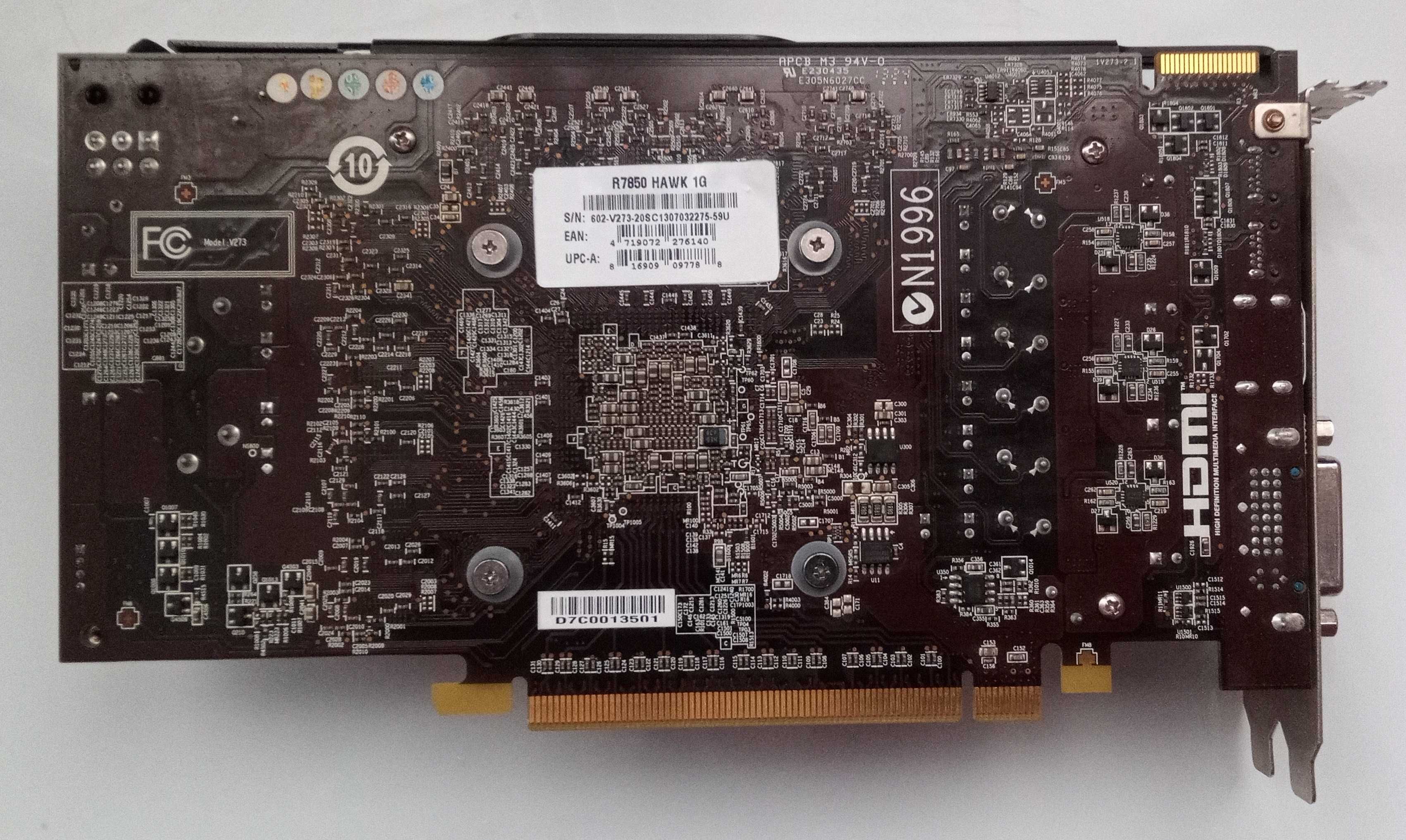 Відеокарта AMD MSI Radeon HD 7850 Hawk 1 GB GDDR5