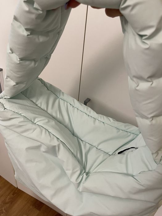 Torba shopper Rains puff miętowa