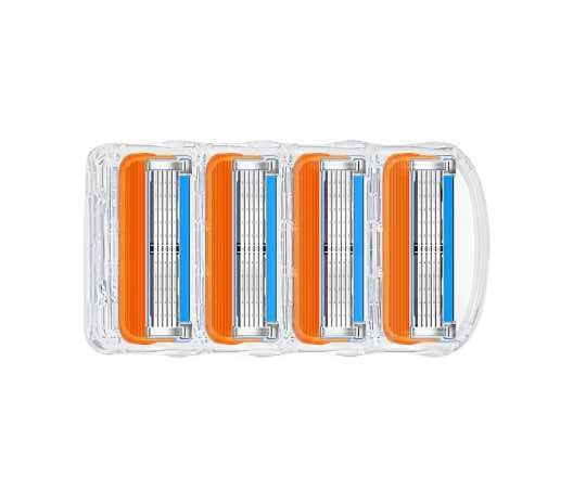 Сменные кассеты (картридж) Gillette Fusion5 для бритья (4шт набор)