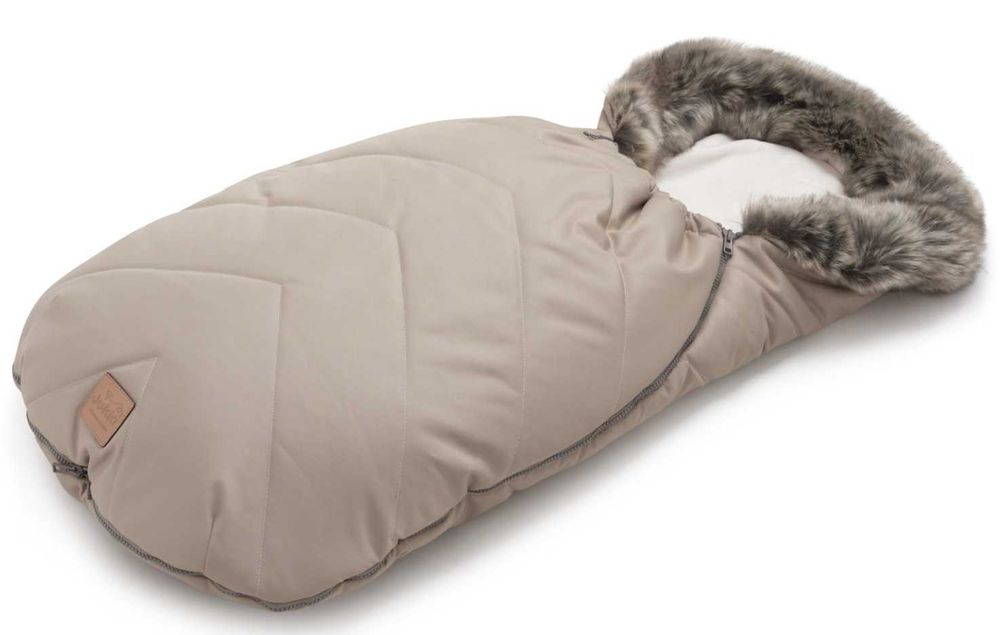 Ciepły Śpiworek do Wózka/Sanek/Gondoli Zima - Wodoodporny Beige Winter