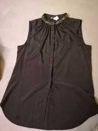 Elegancka czarna bluzka, r. L, H&M