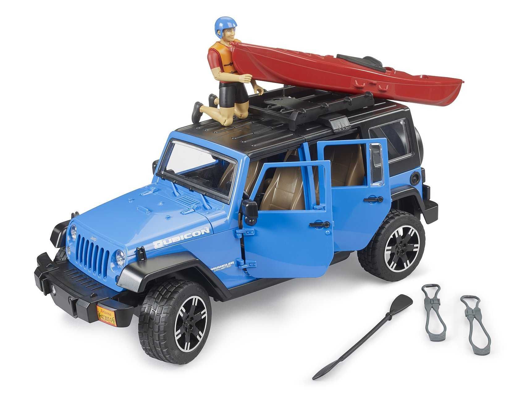 Джип Wrangler Rubicоn з човником і фігуркою Bruder (Брудер) 02529