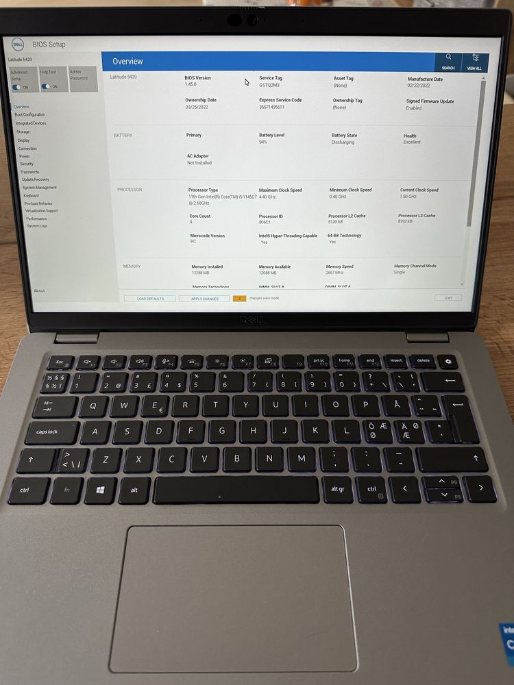 Dell Latitude 5420 i5-1145G7, 12GB DDR4, 256GB M.2