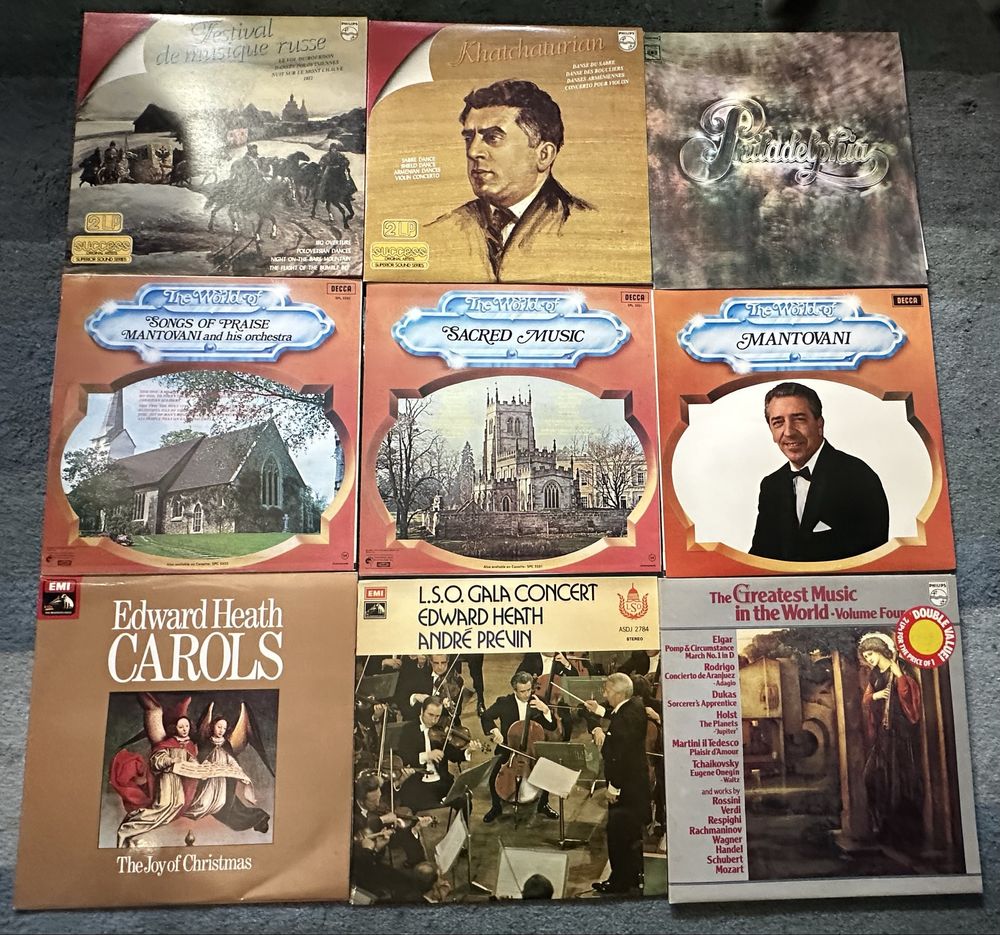 Lote 03 - 72 discos de vinil, Lp's - Musica Clássica