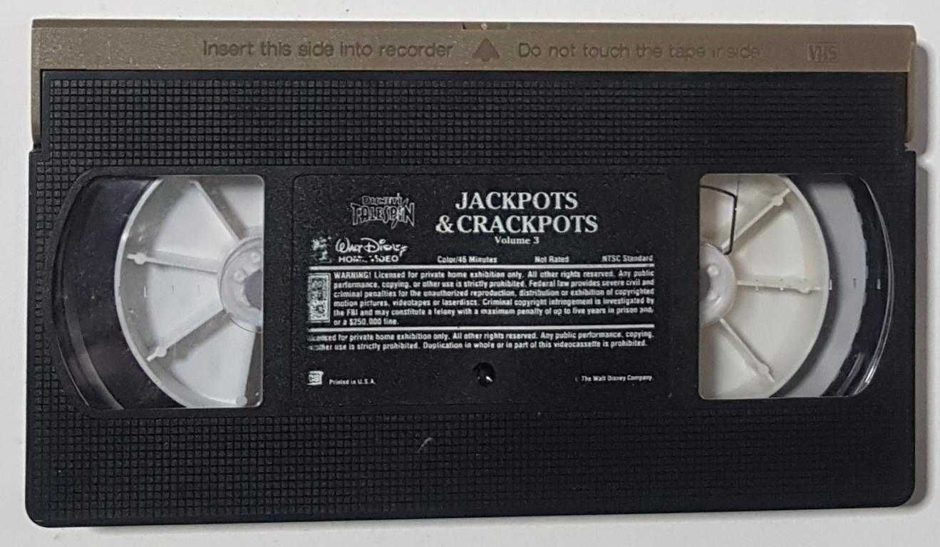 Tale Spin. Jackpots & Crackpots. vol.3 / 1990 / VHS видеокассета