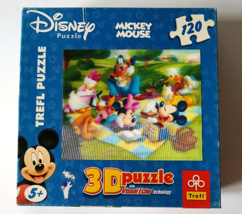 Puzzle Trefl Visual Echo 3D Disney MICKEY MOUSE Piknik 120 el. x 2