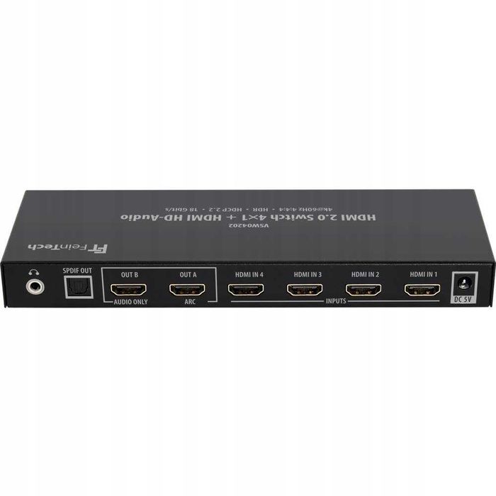 FeinTech VSW04202 Switch Przełącznik HDMI 2.0 4x1
