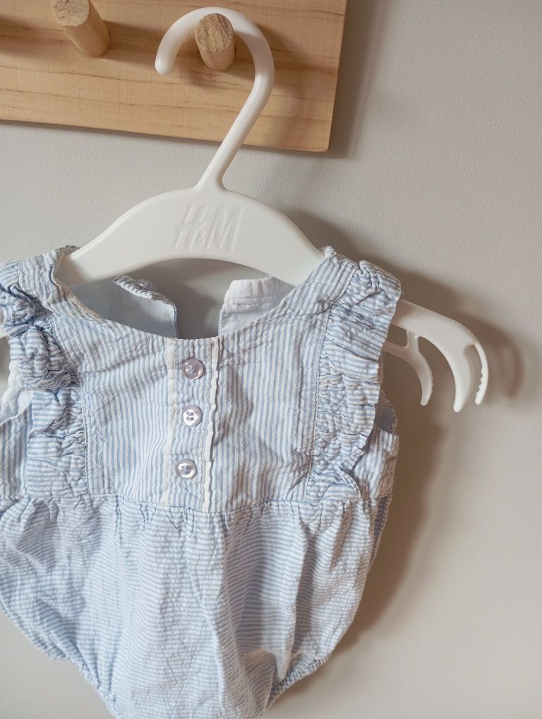 Niebieski rampers dziewczęcy new Born tanio cheap kids dzieci winter