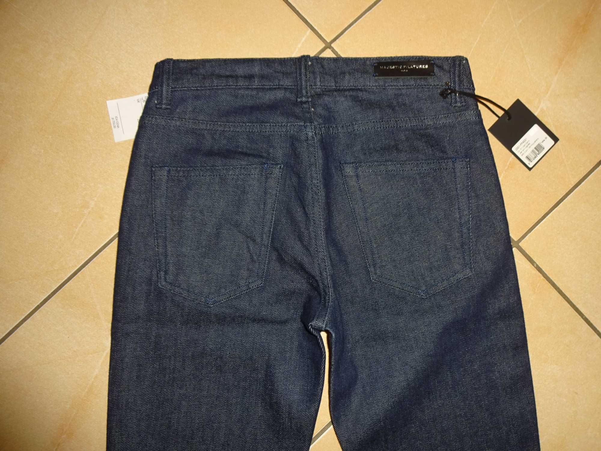 MAJESTIC FILATURES Paris Slim Cigarette spodnie jeansowe cygaretki 25