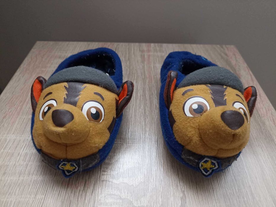 Kapcie chłopięce, niebieskie, Psi Patrol Chase