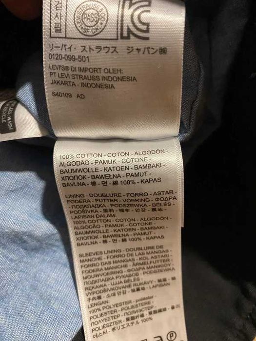 Kurtka damska Levis washed black czarny zip M woman jacket Strauss