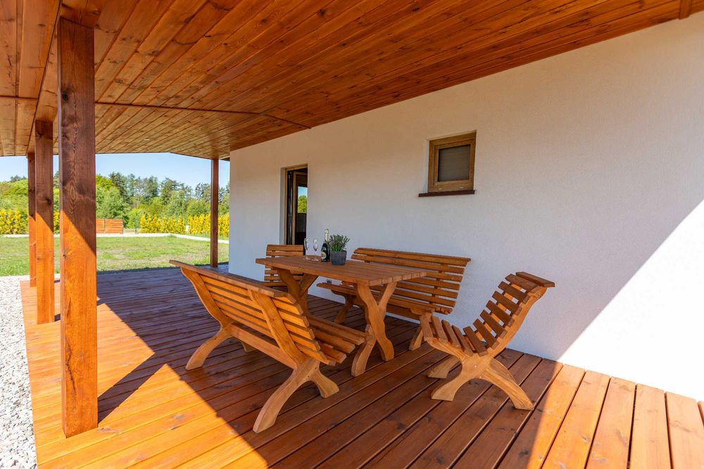 Dom Mazury jezioro sauna balia cisza samotny dom bez sąsiadów