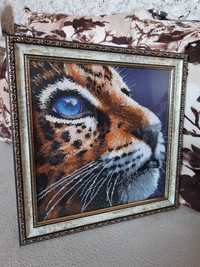 Картина бисером "Леопард"