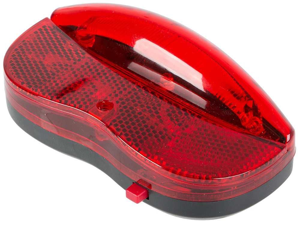 Lampka ROWEROWA Tylna LED DUŻA na BAGAŻNIK Rower  2xAA MOCNA Solidna