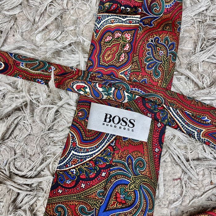 Hugo Boss Jedwab Krawat Baroque Luxury Casual