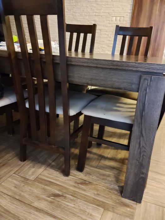 Stół+ 6 krzeseł używane