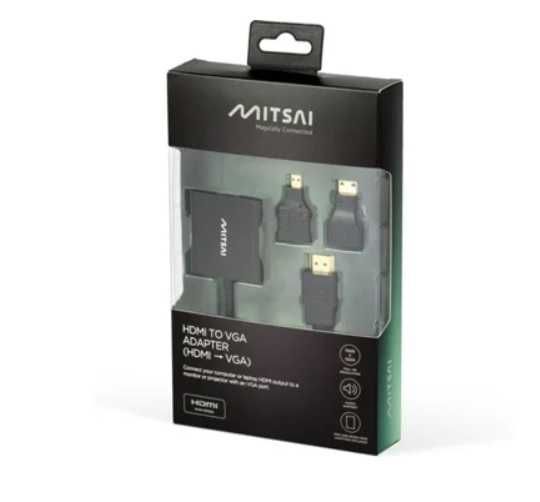 Adaptador MITSAI (HDMI - VGA - Preto) Pouco usado