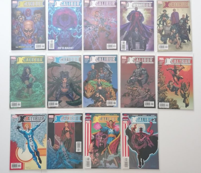 Komplet komiksów Excalibur od 1 do 14 lata 2004/2005. Marvel X-Men