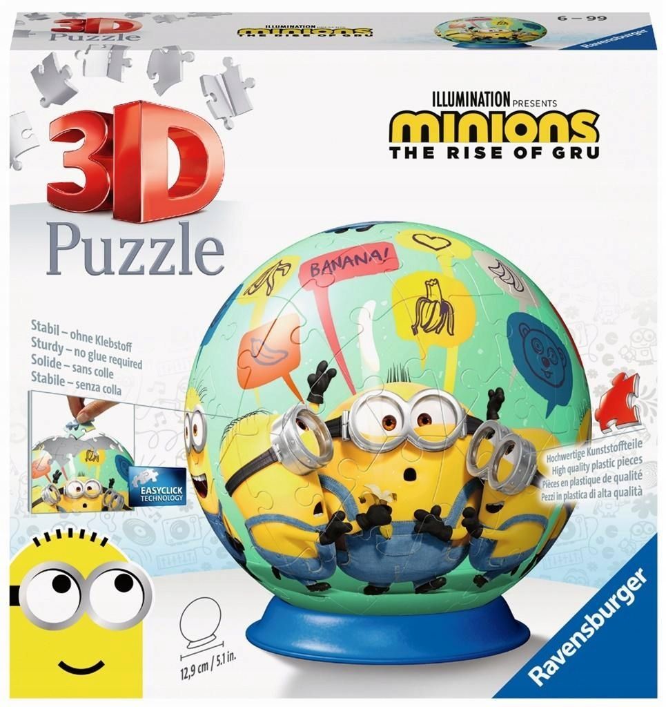 Puzzle 3d 72 Kula Minionki 2, Ravensburger