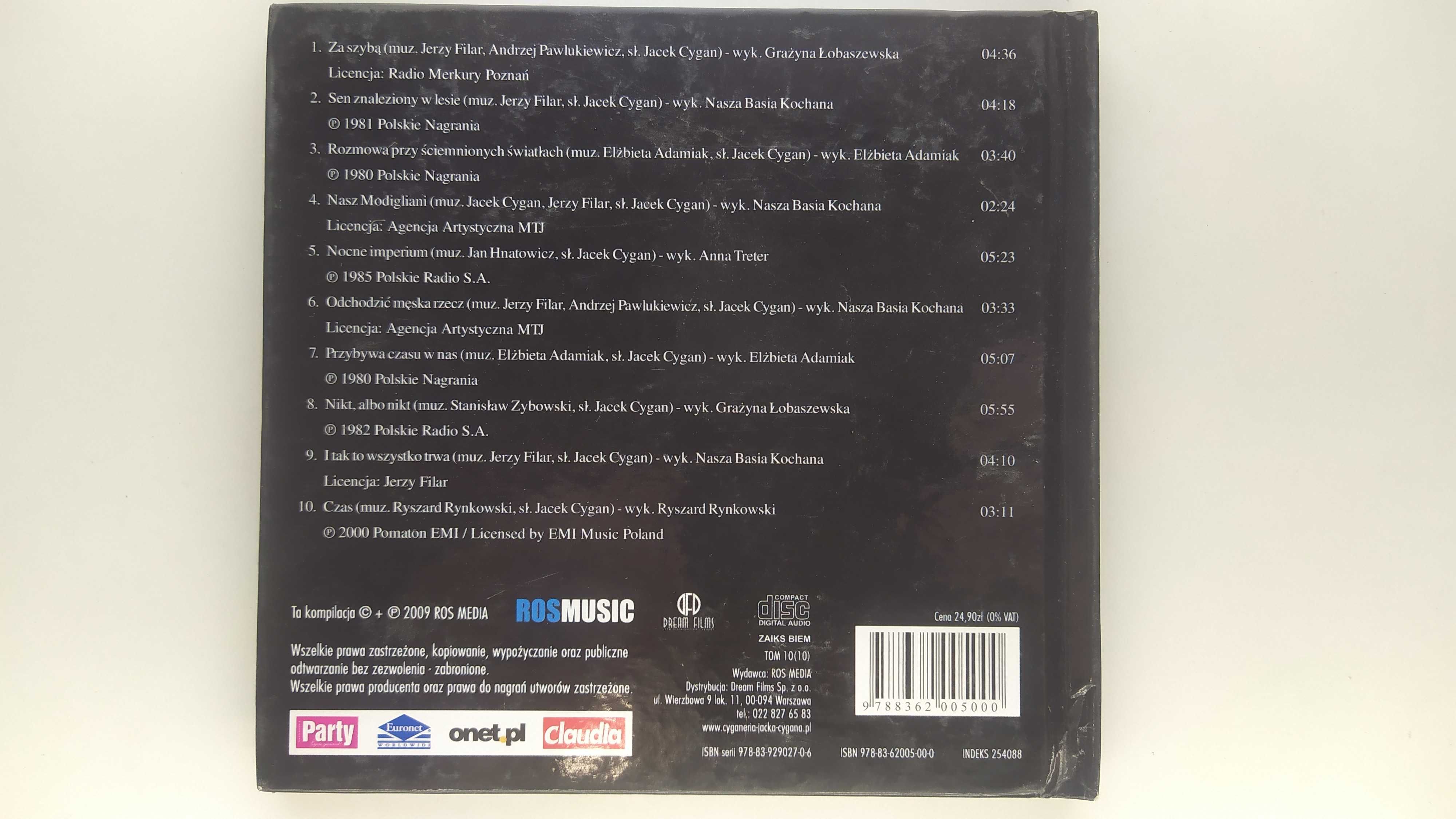 Cyganeria Jacka Cygana 10 TOM CYGAN Za szybą CD wydanie książeczkowe