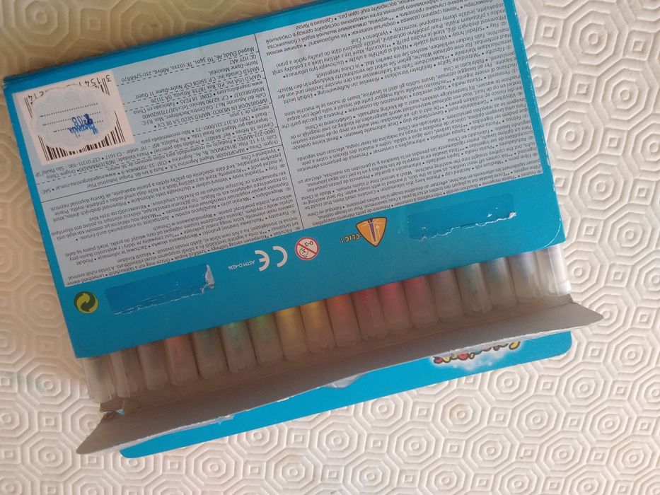 Papelaria: 18 Canetas de Feltro MAPED Ponta Média Média, tinta lavável