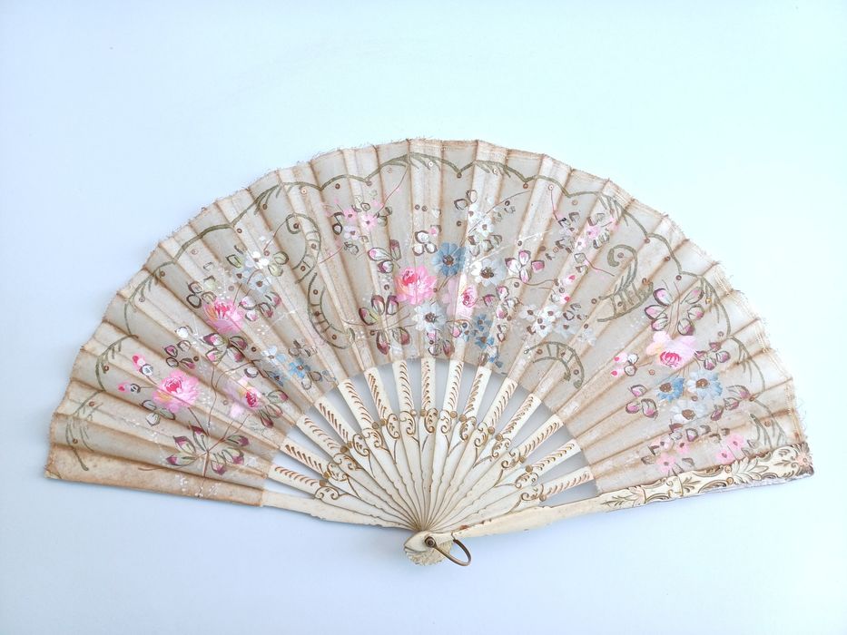 2 leques antigos/vintage de colecção