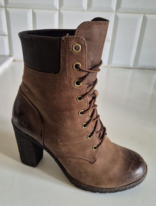 TIMBERLAND EARTHKEEPERS roz. 37 damskie botki na obcasie skóra natural