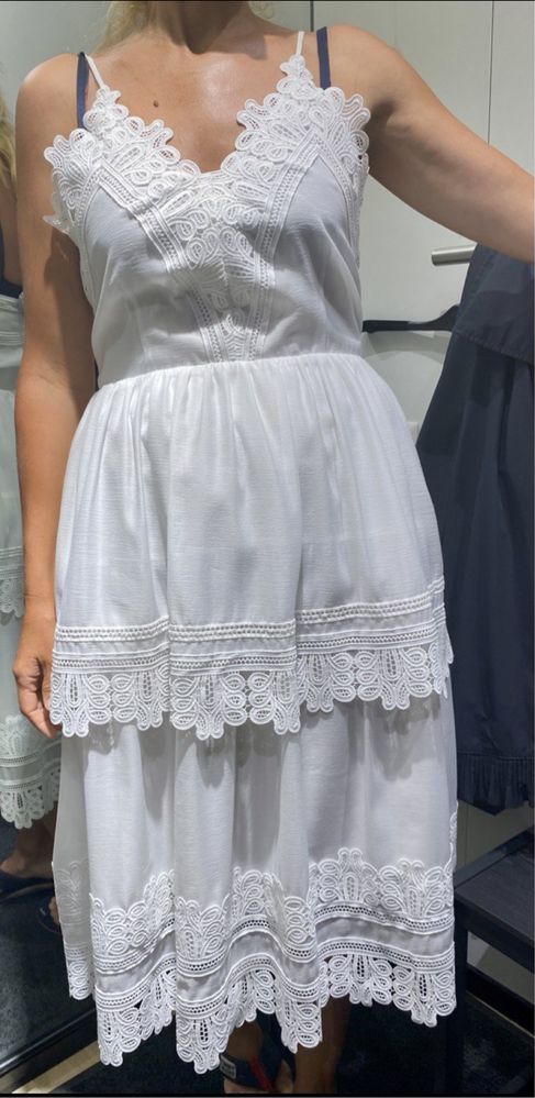 Сукня MaxMara 46 it, білий сарафан, плаття