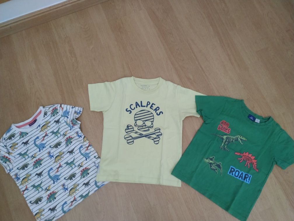 Pack de t-shirts infantis (6 anos) Scalpers, Chicco e Sergent Major