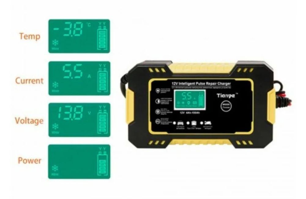 Carregador estabilizador baterias inteligente 12v - 6A