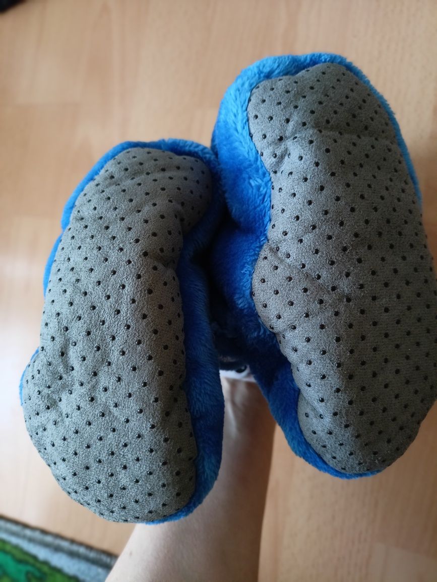 Ciepłe kapcie grube misie miękkie miękka podeszwa 18 cm, rozmiar 28 29