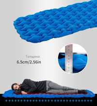Надувний килимок Naturehike FC-10 Blue туристичний матрас каремат