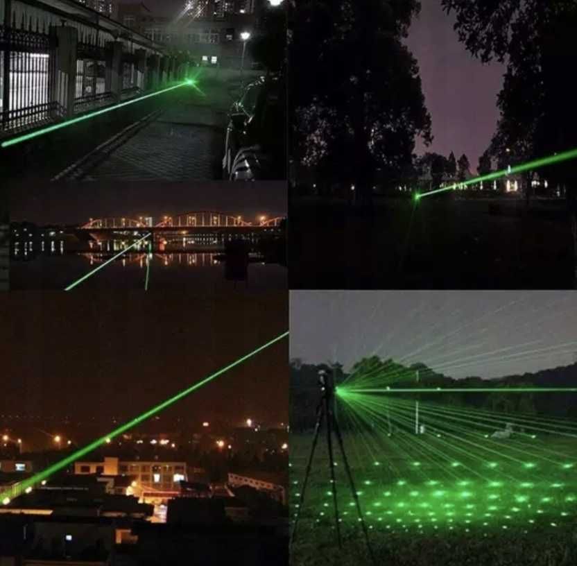 LASER ULTRA MOCNY wskażnik laserowy pointer daleki zasięg 4w1