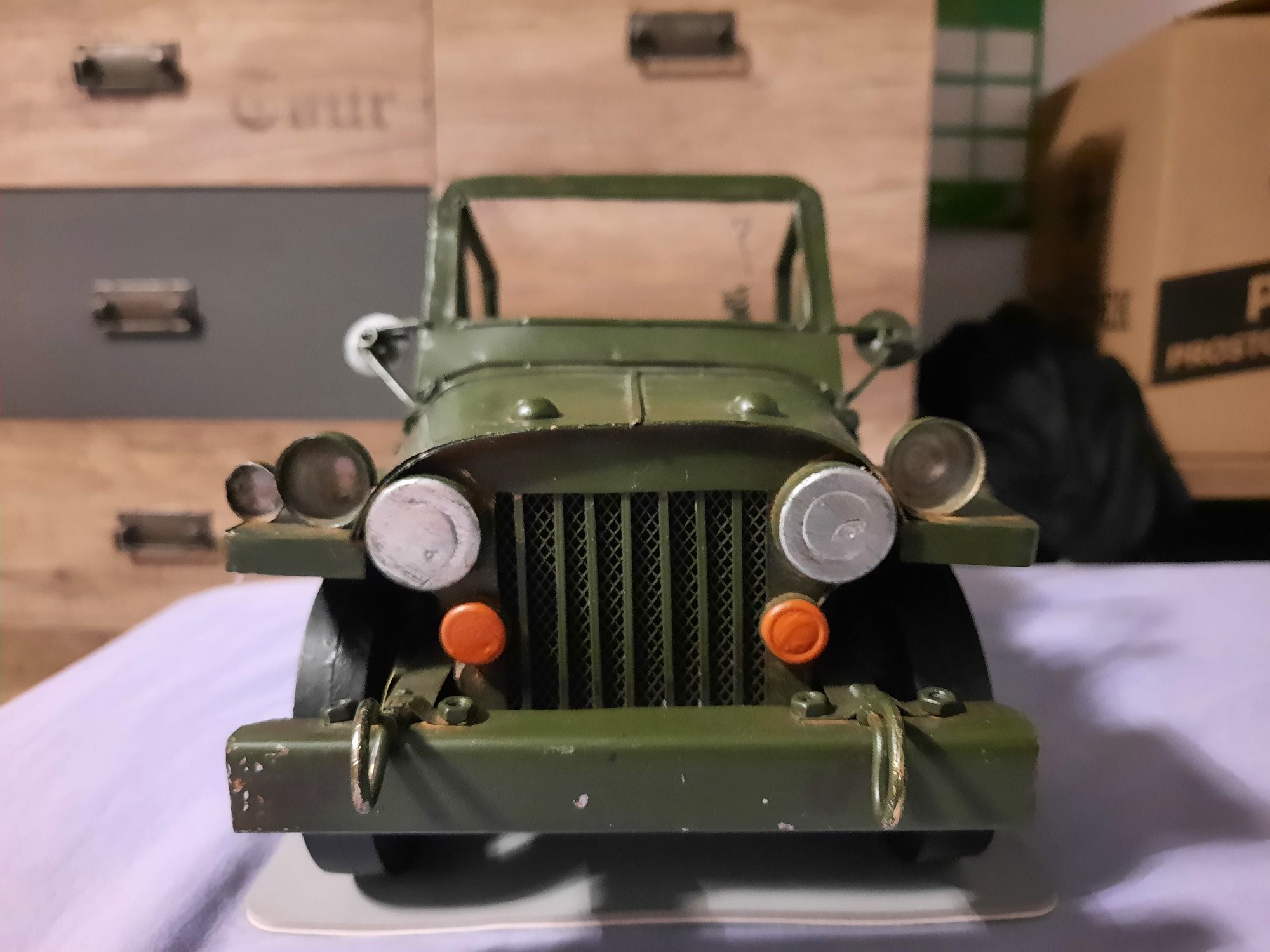 Jeep Kolekcjonerski Willys U.S. Army - Metalowy