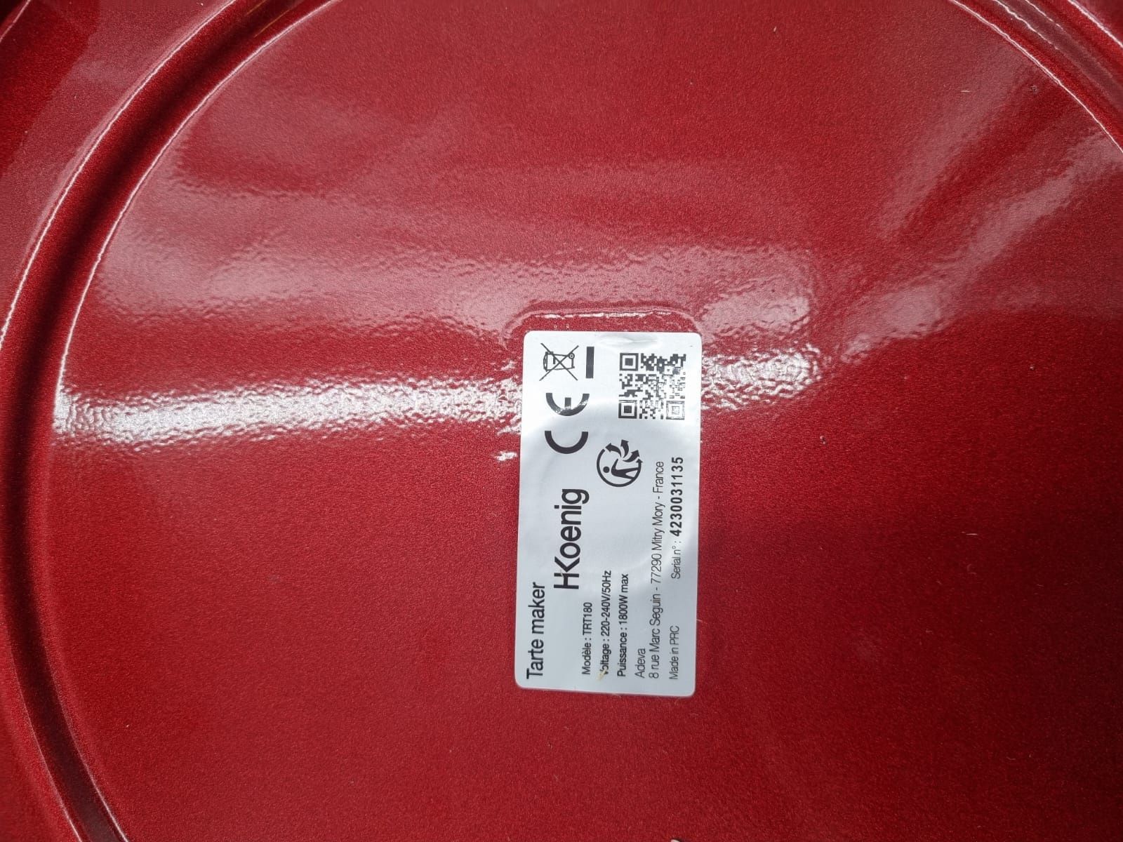 H.Koenig TRT180, do pieczenia tart