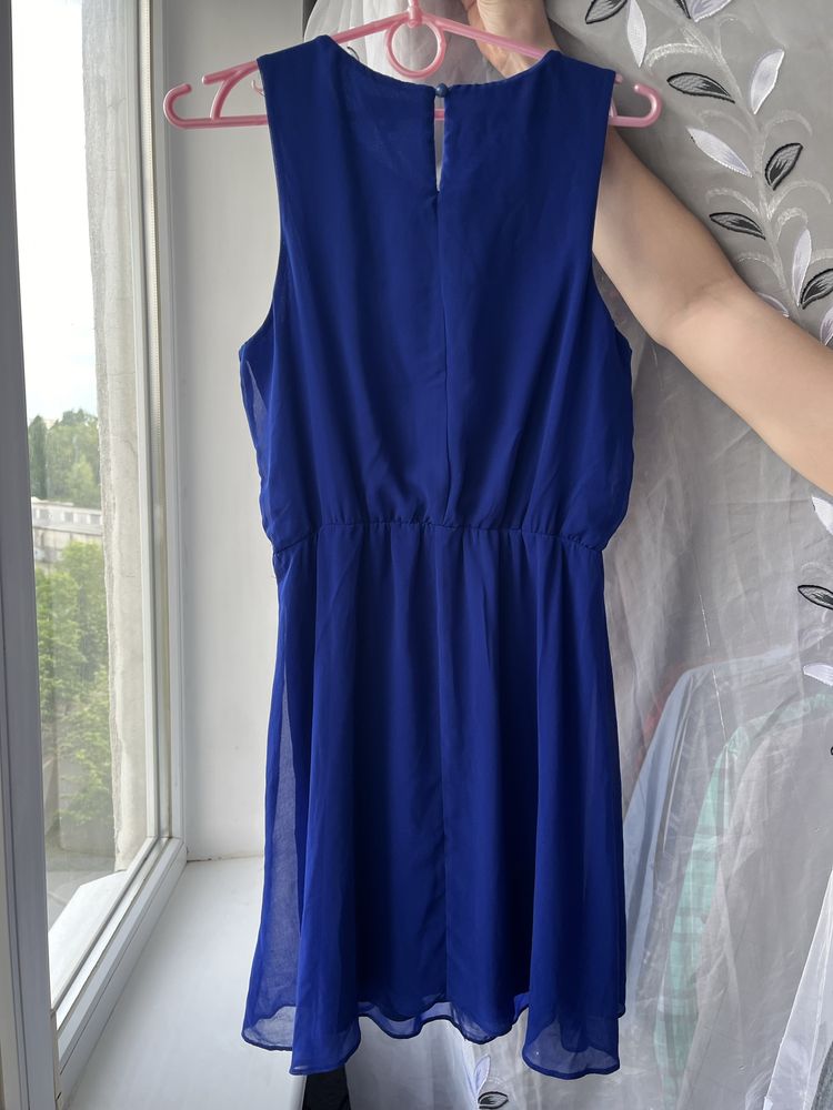 Женское синее платье