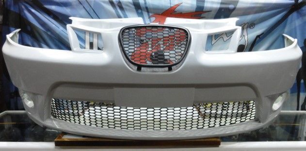 Para-choques frontal Seat ibiza 6L Cupra em fibra com OU sem redes superior e inferior em favo de mel