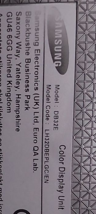 Samsung 32" para peças DB32E