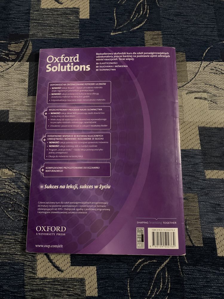 Podręcznik Oxford Solutions Intermediate książka OXFORD angielski