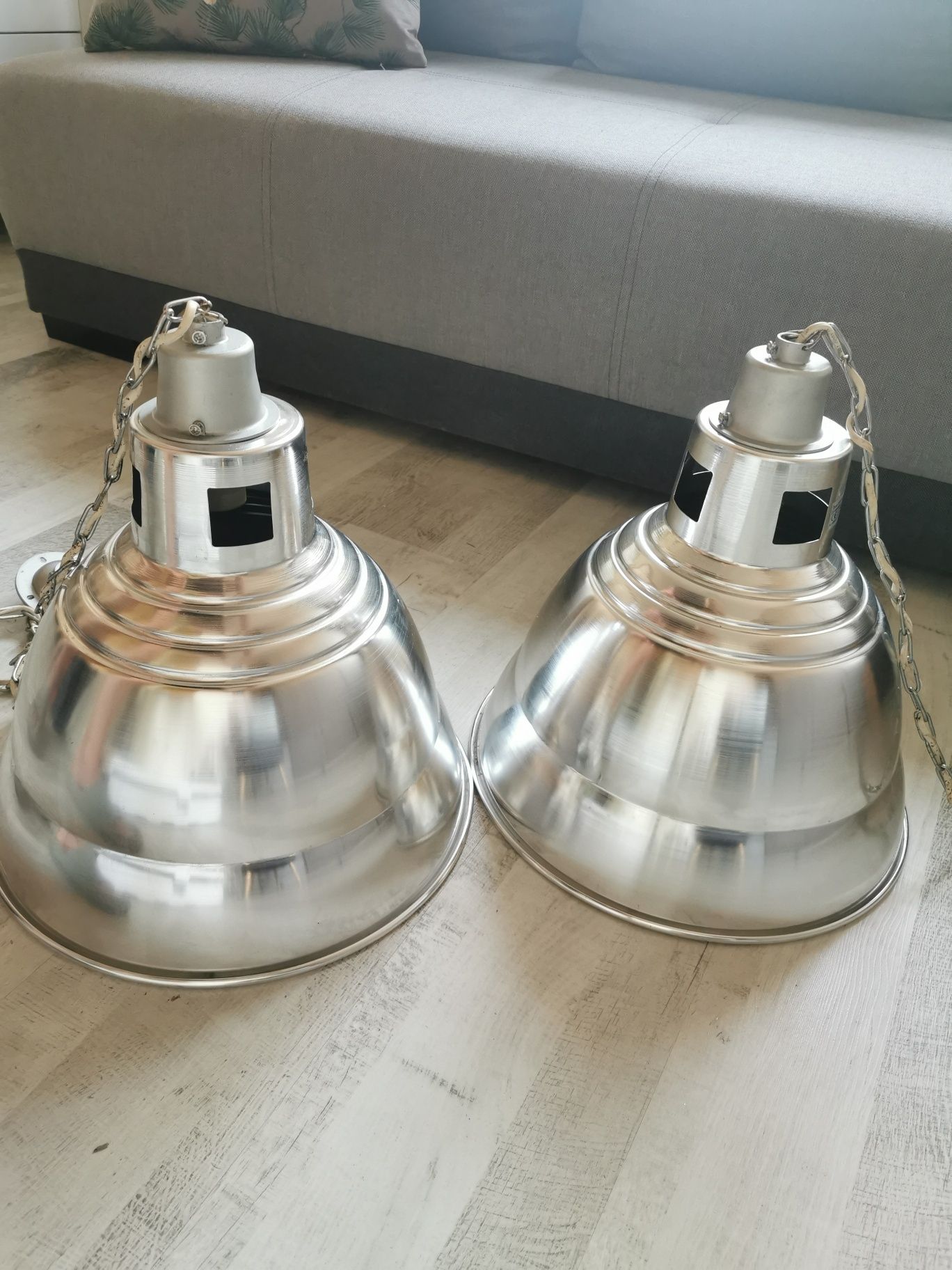 Lampy LOFT srebrne
