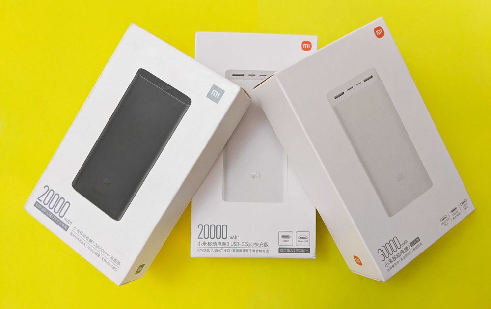 Xiaomi mi 3 power bank plm18zm 20000 mAh 30000 pb3018zm, plm07zm 45w